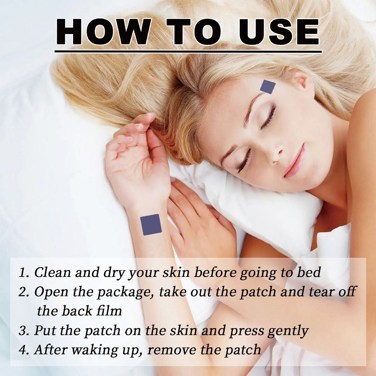 Sleep Aid Patches – Natural Sleep Support for Insomnia, Anxiety & Jet Lag | 48 Herbal Patches for Restful Sleep