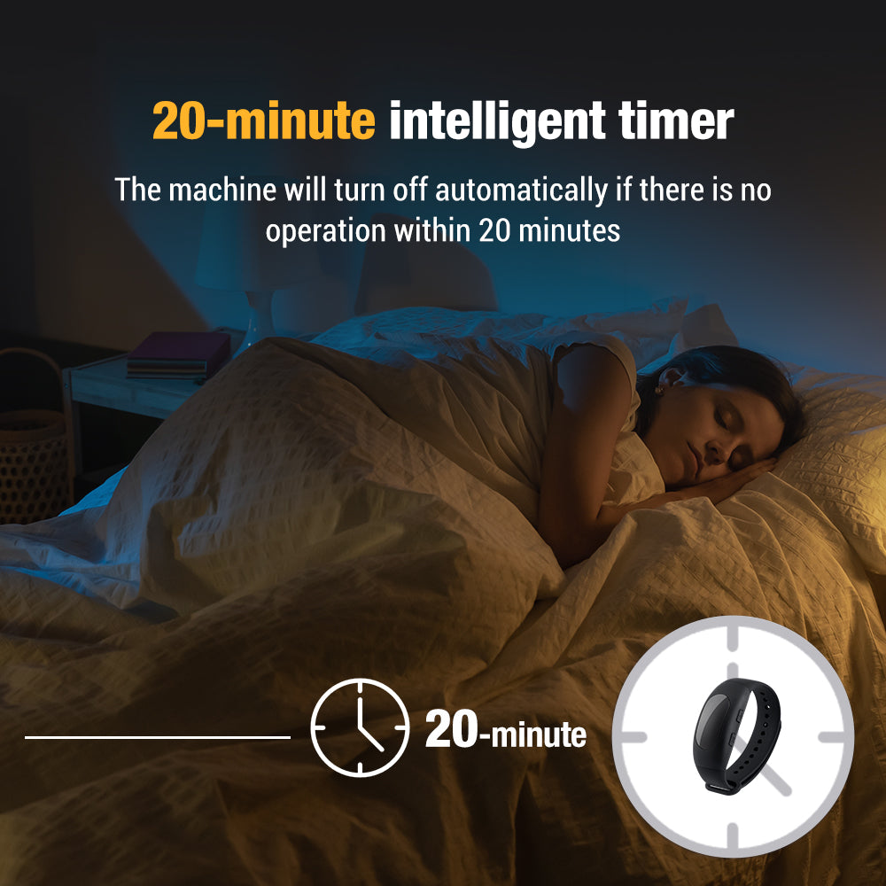 EMS CES Sleep Aid Device – Microcurrent Therapy for Insomnia, Stress & Anxiety | 3 Modes, 6 Intensity Levels, Long Battery Life
