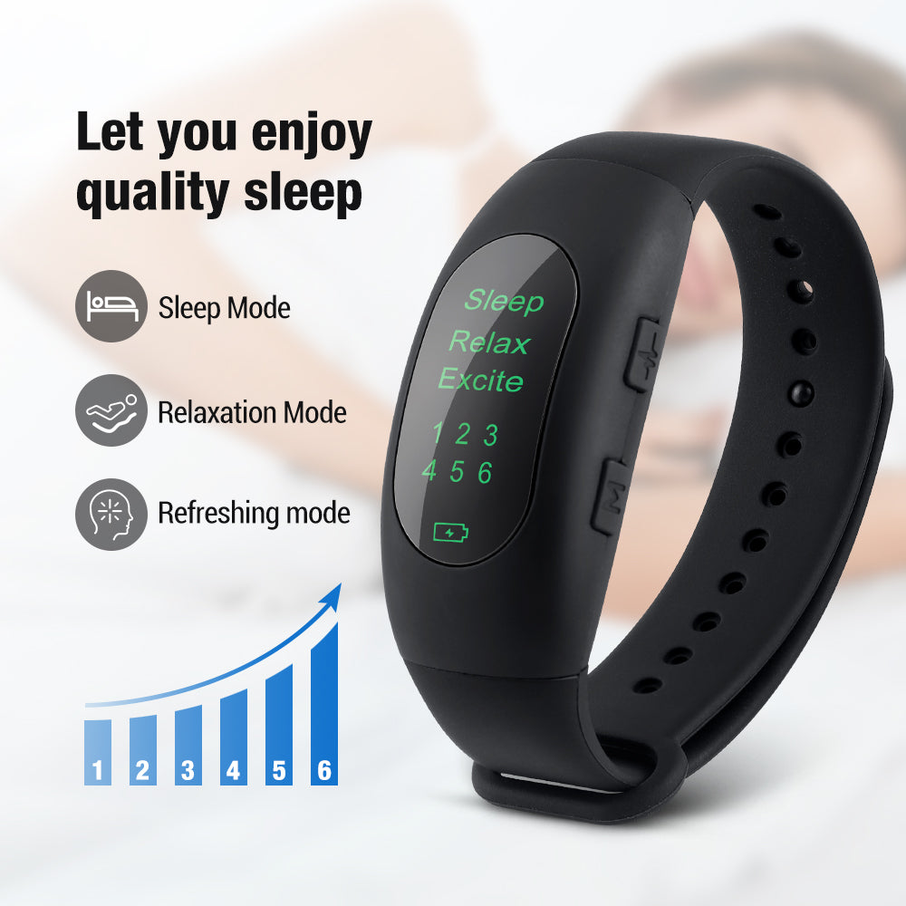EMS CES Sleep Aid Device – Microcurrent Therapy for Insomnia, Stress & Anxiety | 3 Modes, 6 Intensity Levels, Long Battery Life