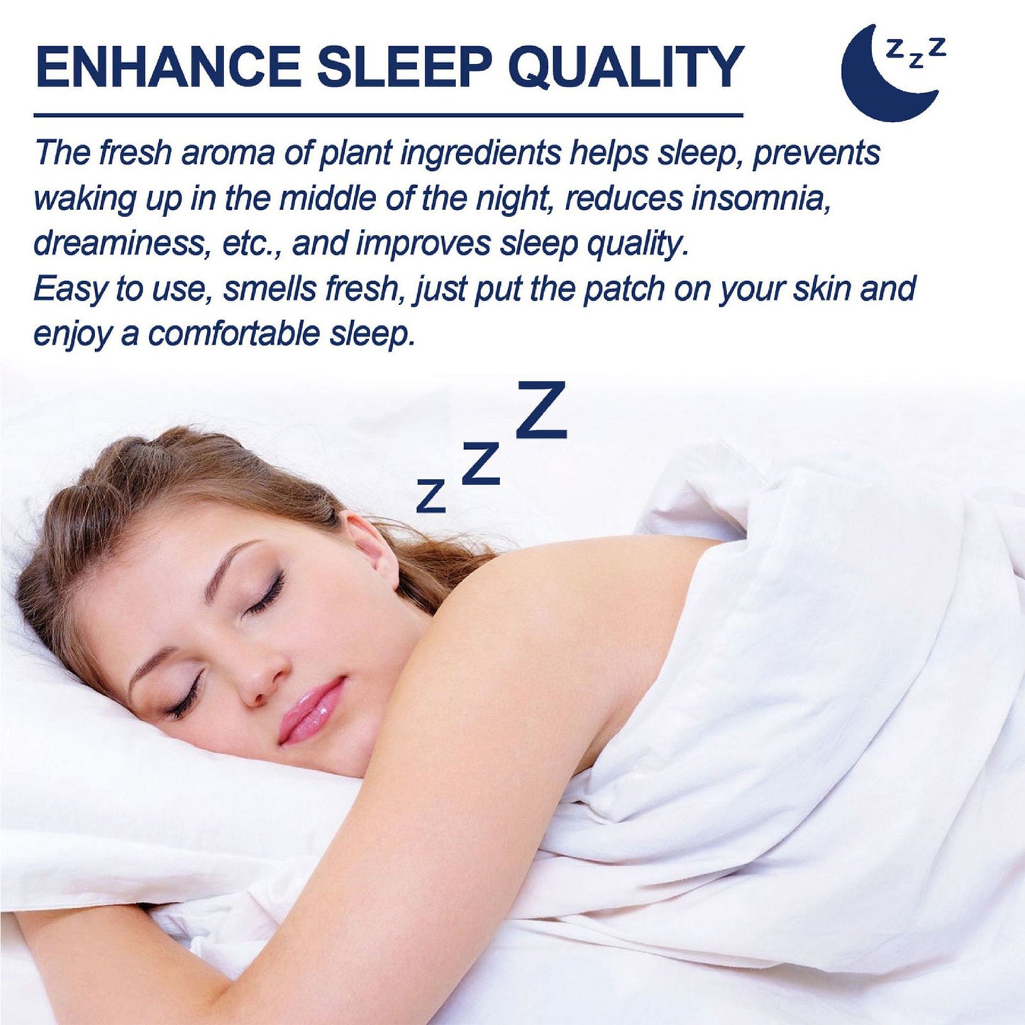 Sleep Aid Patches – Natural Sleep Support for Insomnia, Anxiety & Jet Lag | 48 Herbal Patches for Restful Sleep