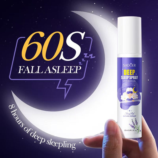 Lavender Sleeping Spray – Natural Sleep Mist with Calming Essential Oils | Relieve Insomnia, Reduce Anxiety & Sleep Faster (60ml)
