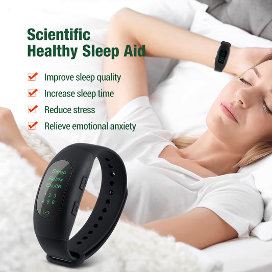 EMS CES Sleep Aid Device – Microcurrent Therapy for Insomnia, Stress & Anxiety | 3 Modes, 6 Intensity Levels, Long Battery Life