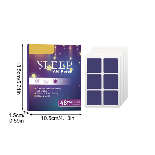 Sleep Aid Patches – Natural Sleep Support for Insomnia, Anxiety & Jet Lag | 48 Herbal Patches for Restful Sleep