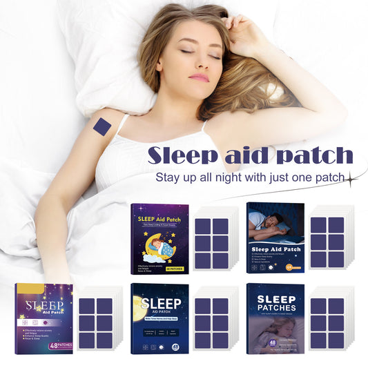 Sleep Aid Patches – Natural Sleep Support for Insomnia, Anxiety & Jet Lag | 48 Herbal Patches for Restful Sleep